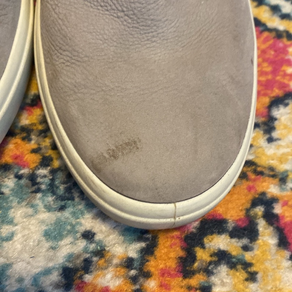 Women’s ECCO Light Gray Boots Zip Side Size 10 - 10.5 Leather - Picture 11 of 11